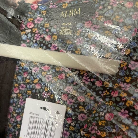 AFRM Violet Floral Long Sleeve Midi Dress || SZ M || Petite Bloom - Picture 10 of 10